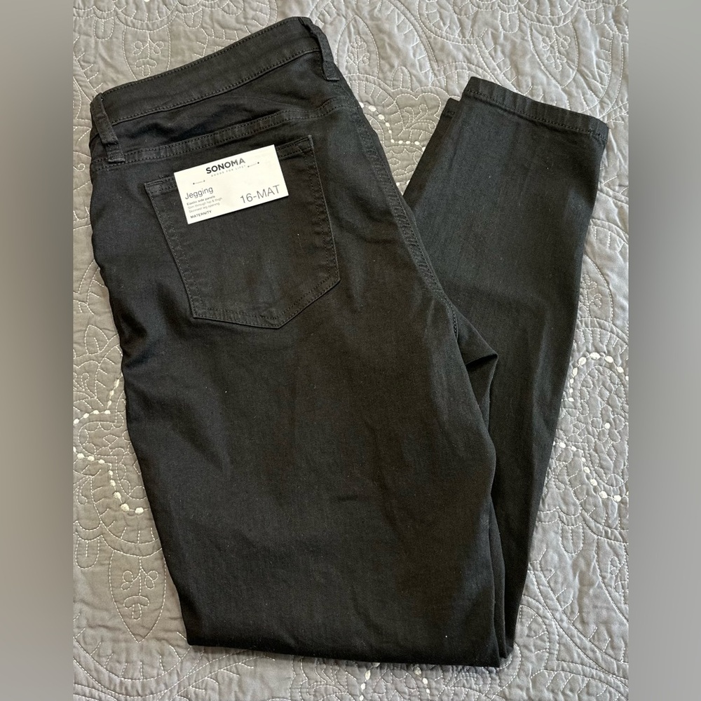 Sonoma Women’s Black Maternity Jeggings NWT Various Sizes